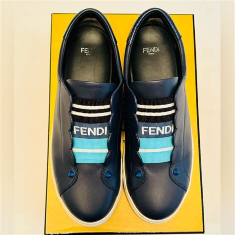 fendi rockoko leather slip-on skate sneakers|Fendi Rockoko Leather Slip.